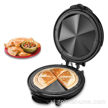 12 &quot;Máy tạo bánh pancake tự động retro với thìa gỗ và máy rải có thể điều chỉnh nhiệt độ Crepe Crepe